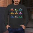 Boston Terriers Yoga Asana Pose And Meditation Men's Long Sleeve T-Shirt, funny design