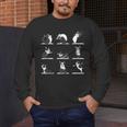 Boston Terriers Yoga Men's Long Sleeve T-Shirt, funny design