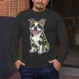 Camo Boston Terrier Pet Owner Camouflage Dog Lover Men's Long Sleeve T-Shirt, funny design