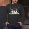 Christmas Boston Terrier Santa Dog Lover Men's Long Sleeve T-Shirt, funny design