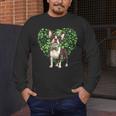 Cute Boston Terrier Shamrock St Patrick's Day Dog Lover Men Women Kids Men's Long Sleeve T-Shirt, funny design