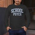 Cute Wildflower School Psych Teacher School Psychologist Men&#x27;s Long Sleeve T-Shirt, funny design