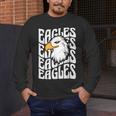 Eagles School Sports Fan Team Spirit Teacher Parent Student Men&#x27;s Long Sleeve T-Shirt, funny design