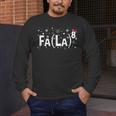 Fa La 8 Shirt Math Teacher Christmas Men&#x27;s Long Sleeve T-Shirt, funny design