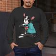 Father's Day Gift Dog Dad Boston Terrier i Love Dad Tattoo Men's Long Sleeve T-Shirt, funny design