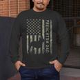 Frenchton Dad French Bulldog Boston Terrier Camo USA Flag Men's Long Sleeve T-Shirt, funny design
