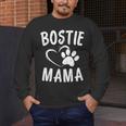 Fun Bostie Mama Dog Lover Apparel Boston Terrier Mom Men's Long Sleeve T-Shirt, funny design