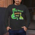 Kids My Nonna Loves Me Dinosaur Grandson Men's Long Sleeve T-Shirt, funny design
