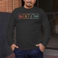 Be Kind Periodic Table Chemistry Teacher Scientist Kindness Men Women Girls Kids Men&#x27;s Long Sleeve T-Shirt, funny design