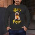 Lovely Harry Pugger Pug Men's Long Sleeve T-Shirt, funny design