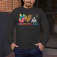Peace Love Boston Terrier Tie Dye Dog Lover For Men Women Girls Kids Men's Long Sleeve T-Shirt, funny design