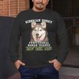 Siberian Husky Professional Human Trainer Men's Long Sleeve T-Shirt, funny design
