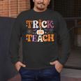 Trick Or Teach Teacher Halloween Costume Men Women Men&#x27;s Long Sleeve T-Shirt, funny design