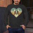 Vintage American Boston Terrier Lovers Valentine's Day Men's Long Sleeve T-Shirt, funny design