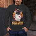 Vintage Boston Terrier Grandma Wear Sunglasses Dog Lover Men Women Girls Kids Men's Long Sleeve T-Shirt, funny design