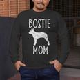 Vintage Boston Terrier Mom Dog Owner Bostie Mother Men's Long Sleeve T-Shirt, funny design