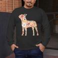 Vintage Floral Boston Terrier For Dog Lover Men's Long Sleeve T-Shirt, funny design