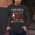 Watch Christmas Movies With My Boston Terrier Bostie Men's Long Sleeve T-Shirt, funny design