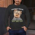 Yorkshire Terrier Yorkie Dog Professional Human Trainer Men's Long Sleeve T-Shirt, funny design