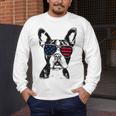 Boston Terrier Dog 4th July America USA Flag Men Women Kids Men's Long Sleeve T-Shirt, funny design