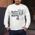 Boston Terrier Dog Bostie Mom Idea For Women Men's Long Sleeve T-Shirt, funny design