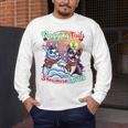 Boston Terrier Dog Christmas Snowman Winter Snow Men's Long Sleeve T-Shirt, funny design