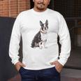 Boston Terrier Dog Dad Boston Terrier Dog Lovers Men's Long Sleeve T-Shirt, funny design