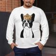 Boston Terrier Dog Wearing Crown For Men Women Girls Kids Men's Long Sleeve T-Shirt, funny design