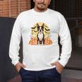 Boston Terrier Halloween Dog Lover Pumpkin Costume Men's Long Sleeve T-Shirt, funny design