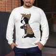 Boston Terrier Lover I Love Mom Tattoo Leopard Men's Long Sleeve T-Shirt, funny design
