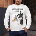 Boston Terrier Mom Dogs Mum Woman Men's Long Sleeve T-Shirt, funny design