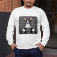 Boston Terrier Mug Shot Guilty Dog Men's Long Sleeve T-Shirt, funny design