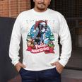 Boston Terrier Santa Claus Coffee Mug Merry Christmas Dogs Men's Long Sleeve T-Shirt, funny design