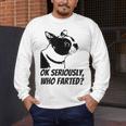 Boston Terrier Shirt Ok Seriously Who Farted Men's Long Sleeve T-Shirt, funny design