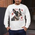 Boston Terrier Is My Valentine Cute Pet Dog Owner Valentine Men's Long Sleeve T-Shirt, funny design