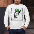 Cool Saint Patrick's Boston Terrier T Shirt For Dogs Lovers Men's Long Sleeve T-Shirt, funny design