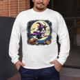 Cute Boston Terrier Halloween Costume Dog Lover Women Girls Men's Long Sleeve T-Shirt, funny design
