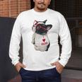 Girls I Heart Mom Love Mama Boston Terrier Dog Lover Men's Long Sleeve T-Shirt, funny design