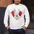 Valentine's Day Boston Terrier Dog Men's Long Sleeve T-Shirt, funny design