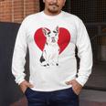 Valentine's Day Boston Terrier Lover Men's Long Sleeve T-Shirt, funny design