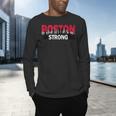 Boston Strong Logo Vintage Boston City Skyline Men's Long Sleeve T-Shirt, gift for family, gift for coworker