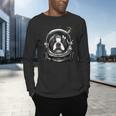 Boston Terrier Astronaut Shirt Spaceman Dog Space Lover Men's Long Sleeve T-Shirt, gift for family, gift for coworker