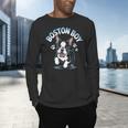 Boston Terrier Boy Cute Cartoon Dog Owner Pet Boston Terrier Men's Long Sleeve T-Shirt, gift for family, gift for coworker