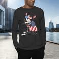 Boston Terrier Dog Merica 4th Of July Usa American Flag Men Men's Long Sleeve T-Shirt, gift for family, gift for coworker