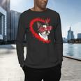 Boston Terrier Dog Mom Dad Valentine’s Day Pet Lover For Men Women Kids Men's Long Sleeve T-Shirt, gift for family, gift for coworker