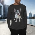 Boston Terrier Dog Motif Pet Art Boston Terrier Men Women Kids Men's Long Sleeve T-Shirt, gift for family, gift for coworker