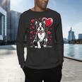 Boston Terrier Dog Valentine's Day Dog Owner Valentine Men's Long Sleeve T-Shirt, gift for family, gift for coworker