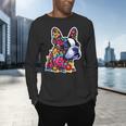 Boston Terrier Floral Vintage Dog Mom Distressed Men Women Kids Men's Long Sleeve T-Shirt, gift for family, gift for coworker