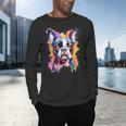 Boston Terrier Lover Pop Art Color Boston Terrier Dog For Men Women Girls Kids Men's Long Sleeve T-Shirt, gift for family, gift for coworker