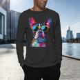 Boston Terrier Lovers Pop Art Boston Terrier Men's Long Sleeve T-Shirt, gift for family, gift for coworker